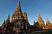 Ayutthaya, Thailand. Wat Chaiwatthanaram, close view of the eastern gallery of the temple precint. 